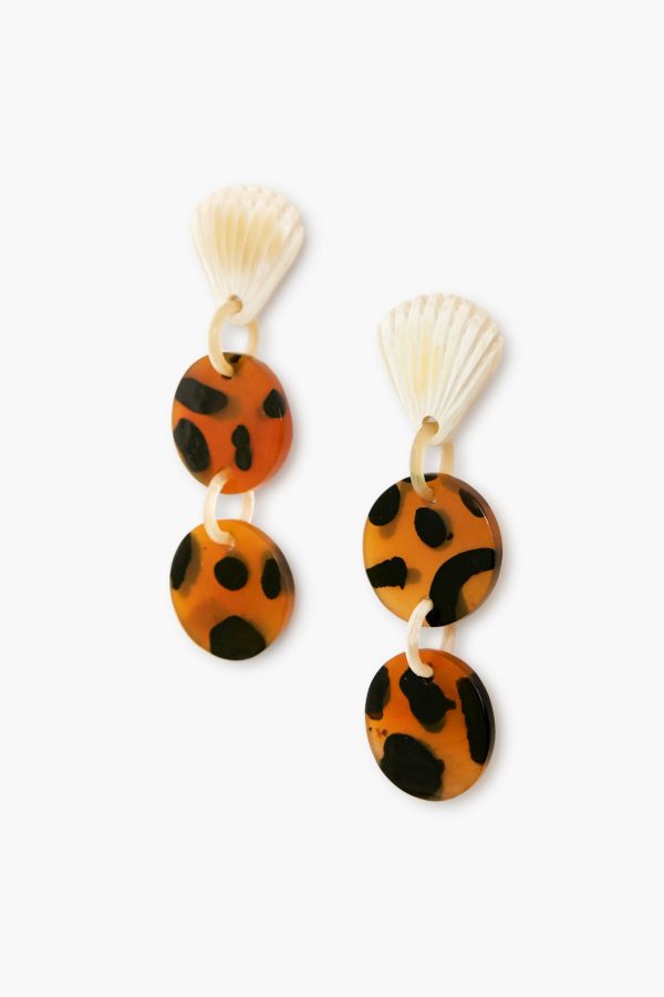 Tortoise Seashell Horn Earrings Online