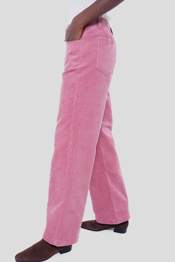 Dusty Rose Camden Pant in Corduroy on Sale