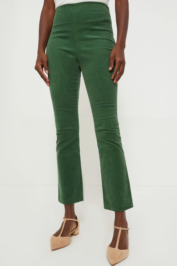 Green Corduroy Ashford Pants Online Sale