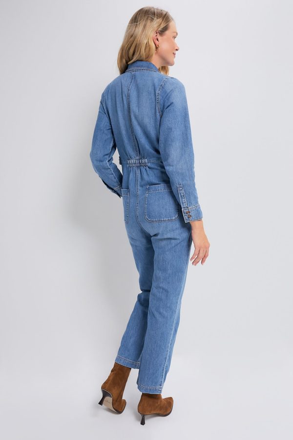 Indigo The Everyday Nursing Denim Jumpsuit on Sale