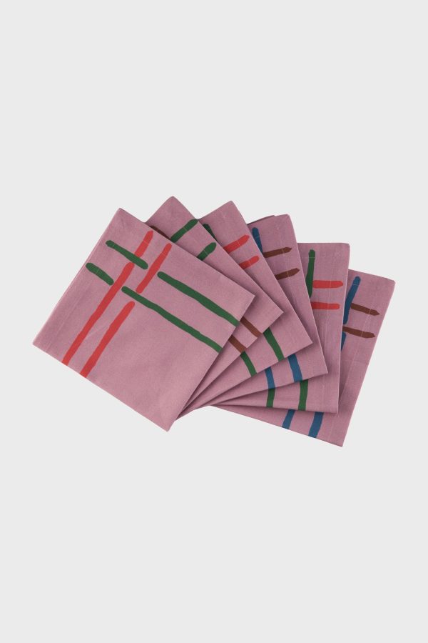 La Vie en Rose Napkins (Set of 6) Discount