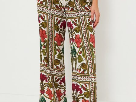 Off White Multicolor Maria Pants Fashion