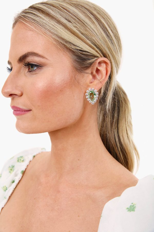 Green Embellished Mismatched Studs Supply