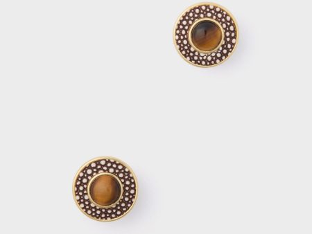 Tiger s Eye Emery Studs For Sale