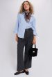 Charcoal Herringbone High Waisted Wide Leg Trouser Fashion