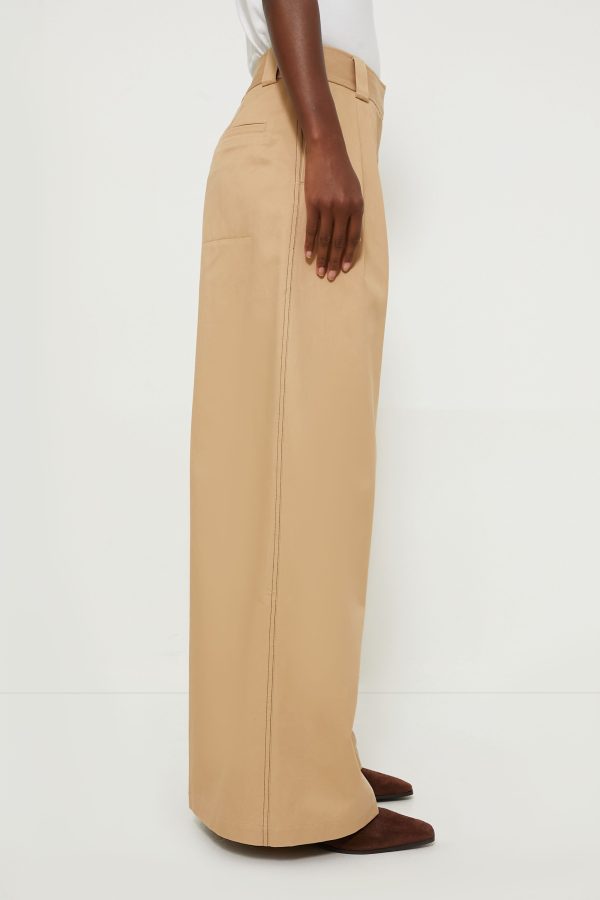 Khaki Argo Wideleg Trouser Fashion