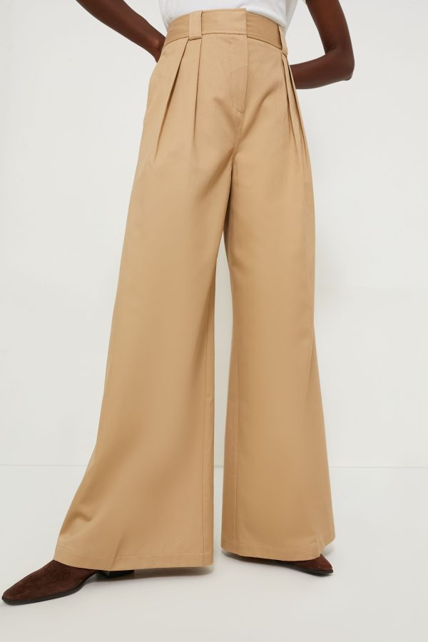 Khaki Argo Wideleg Trouser Fashion