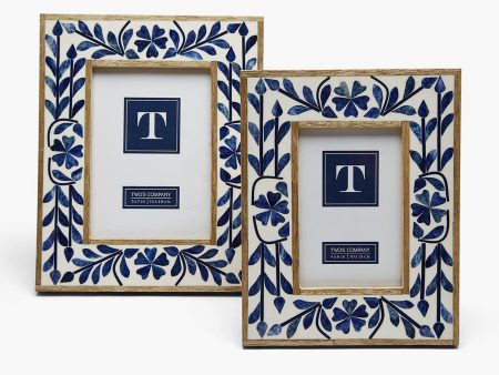 4x6 Blue Belle Bone Inlay Photo Frame Online