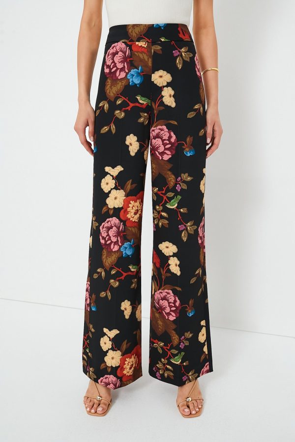 Baroque Floral Erin Pants Online Sale