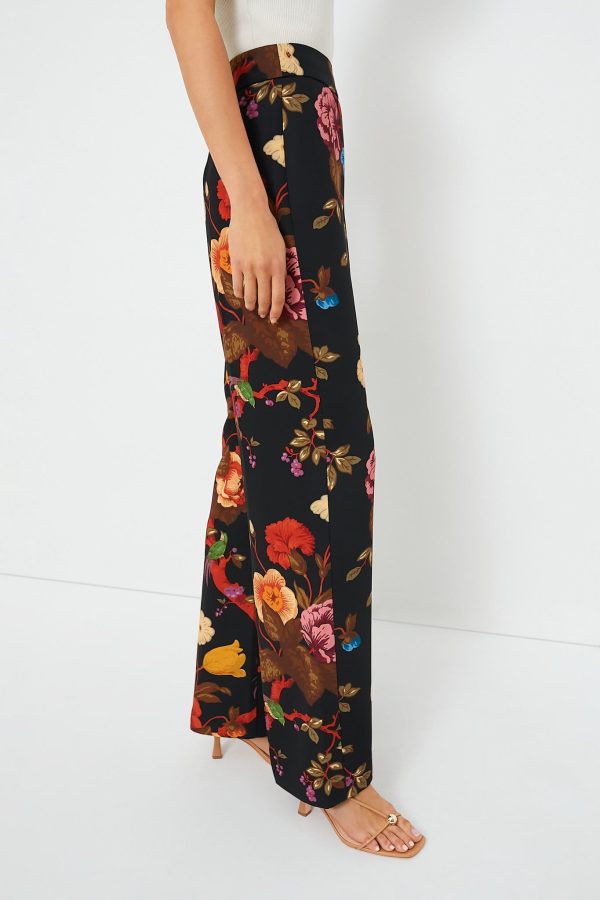 Baroque Floral Erin Pants Online Sale