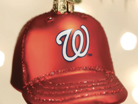 Glass Ornament - Washington, DC Nationals Baseball Cap Discount