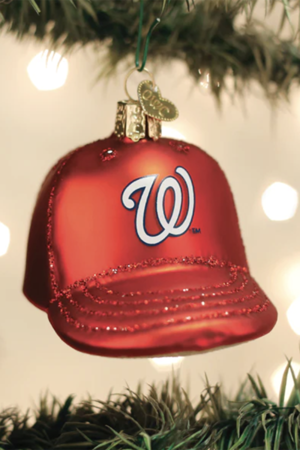 Glass Ornament - Washington, DC Nationals Baseball Cap Discount