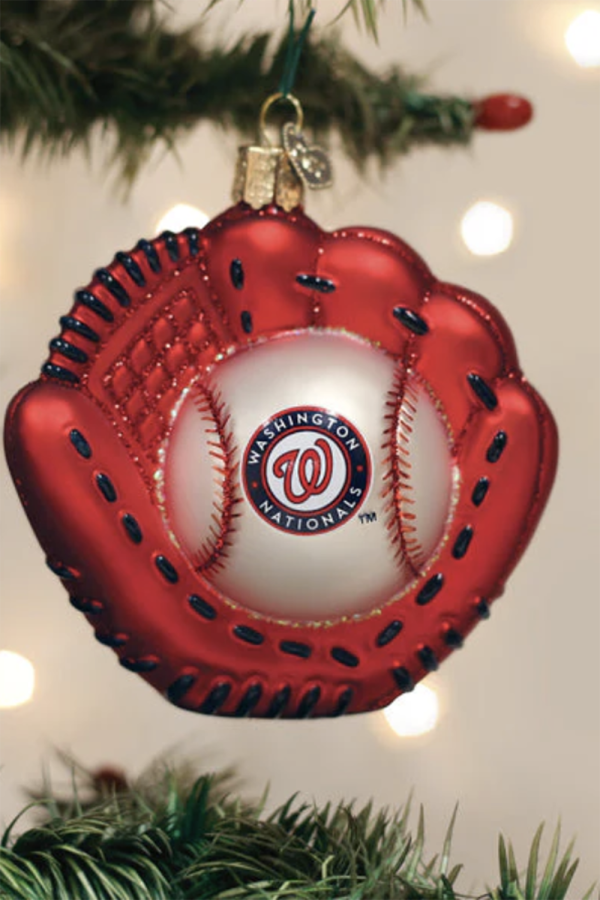 Glass Ornament - Washington, DC Nationals Baseball Mitt Cheap