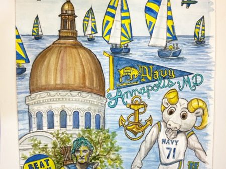 Unframed Collage - USNA 2024 Online Sale